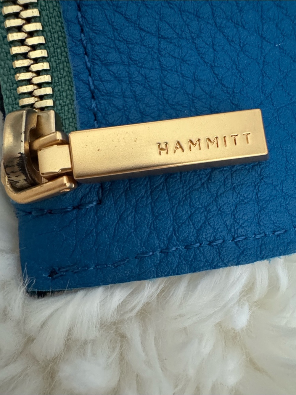 Hammitt Montana Reversible Small Crossbody Bag - Toluca Blue & Gold - Picture 6 of 9